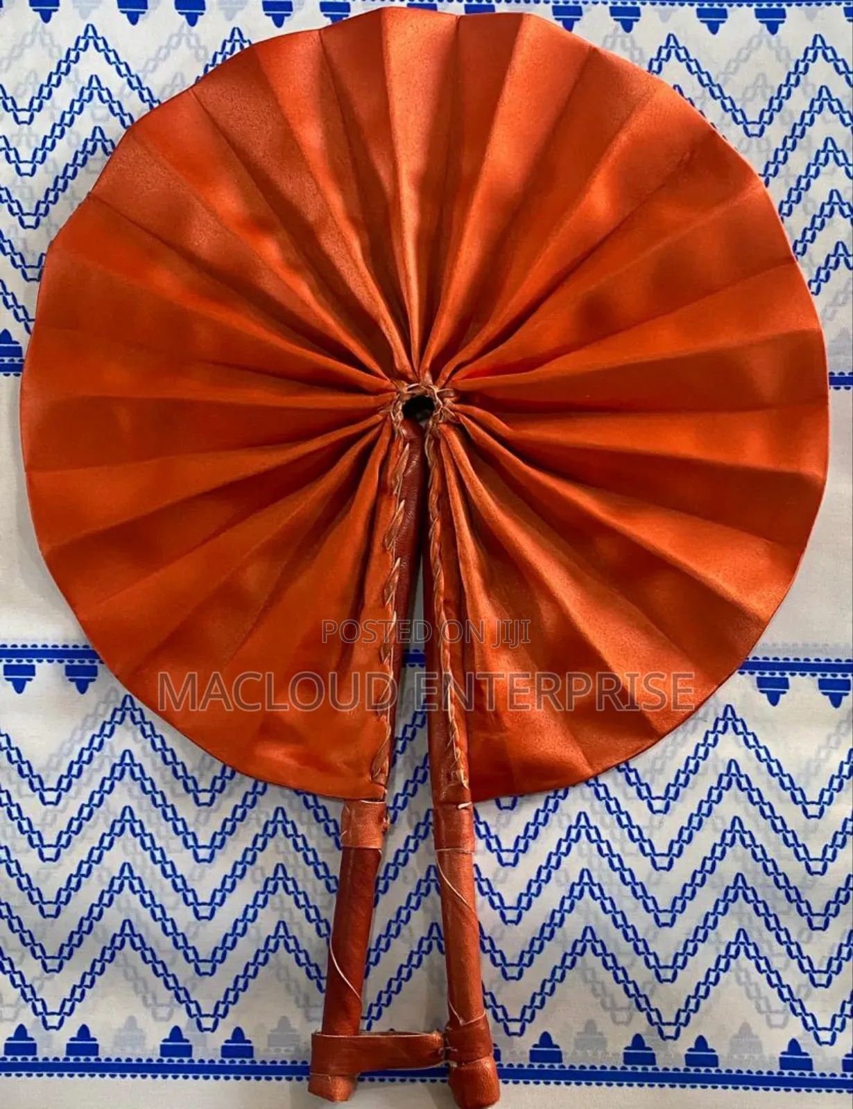 Leather Fabric Fan