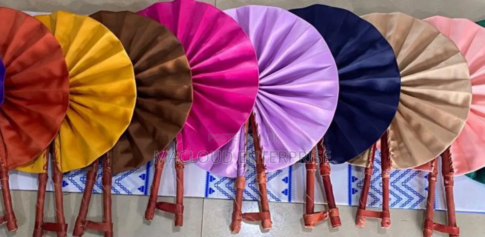 Leather Fabric Fan