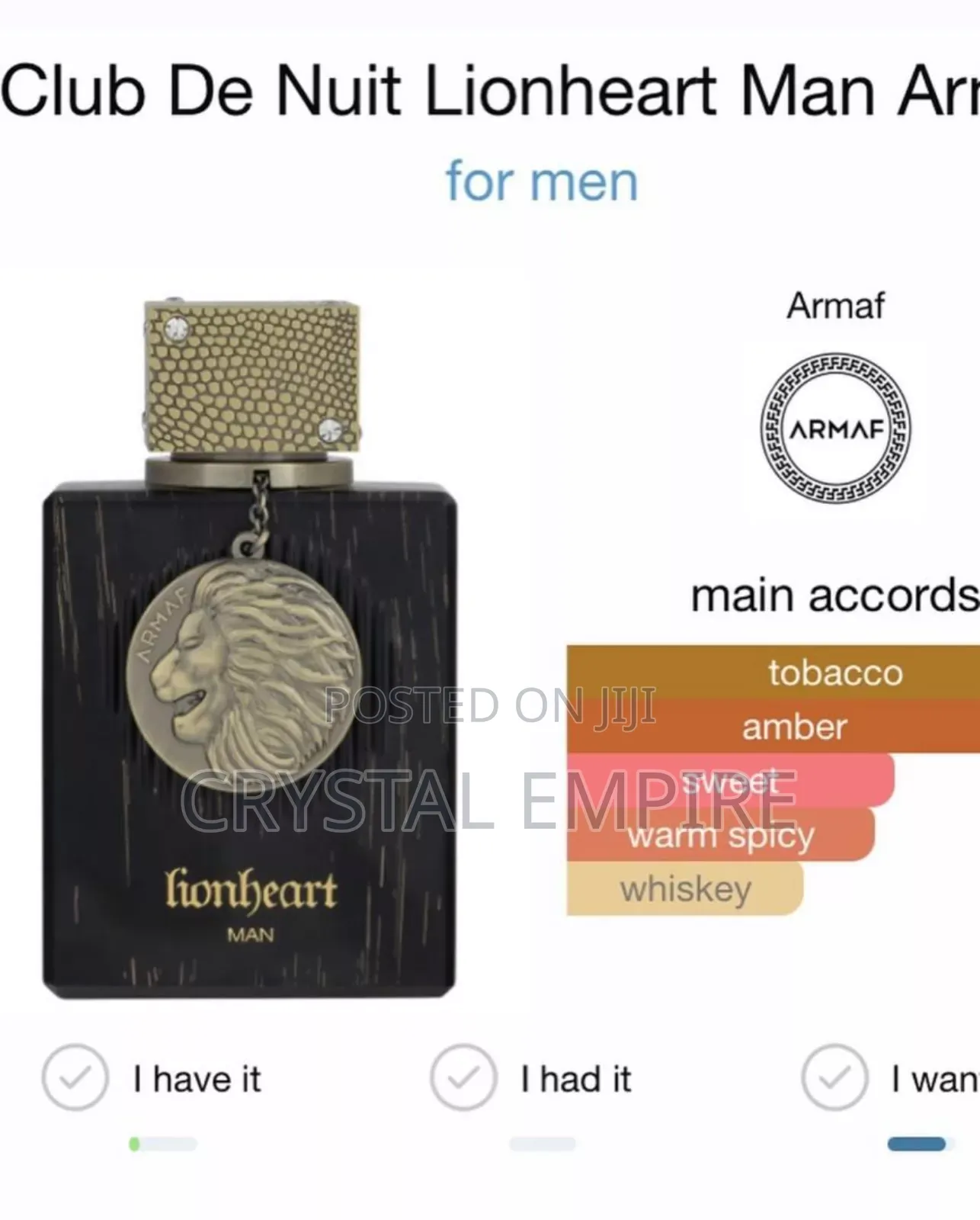 Armaf Club De Nuit Lionheart Man Perfume