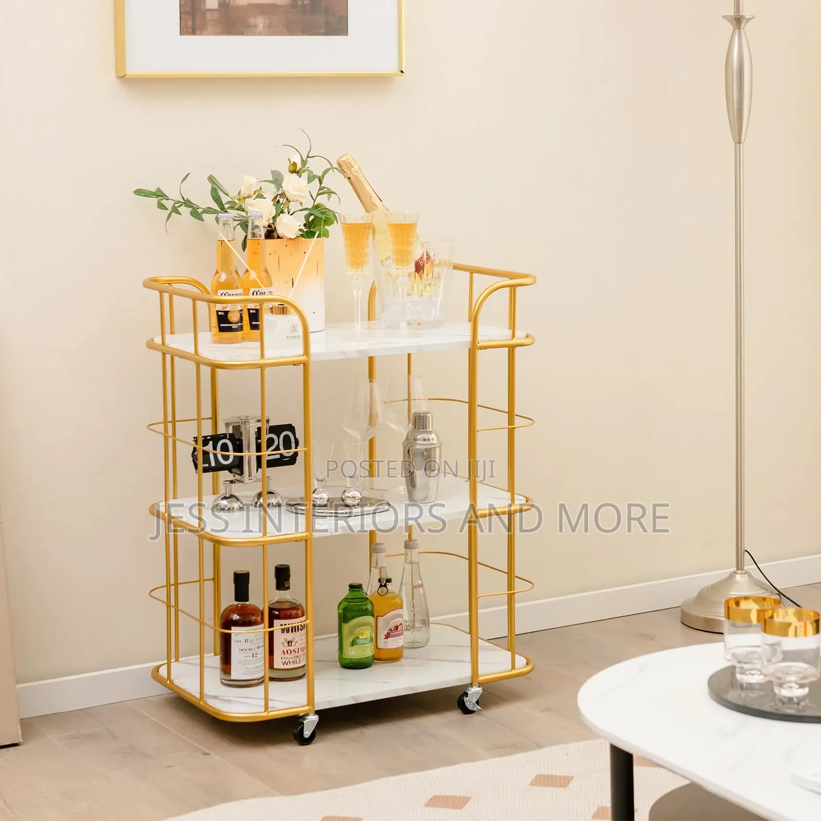 3-Tier Serving Cart/ Trolley