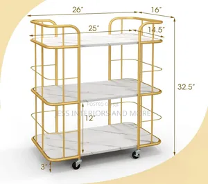 3-Tier Serving Cart/ Trolley