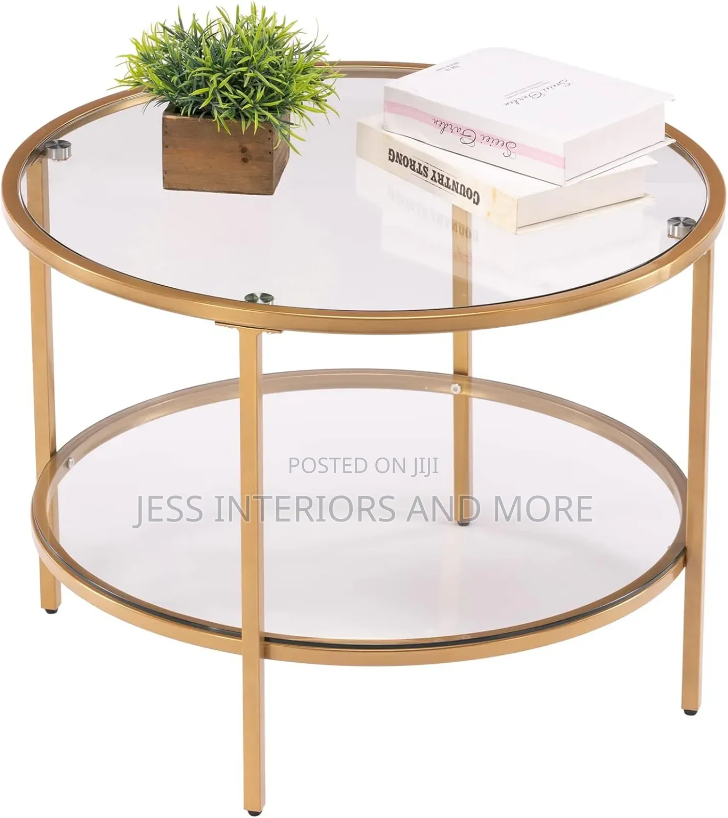 2-Tier Glass Coffee Table