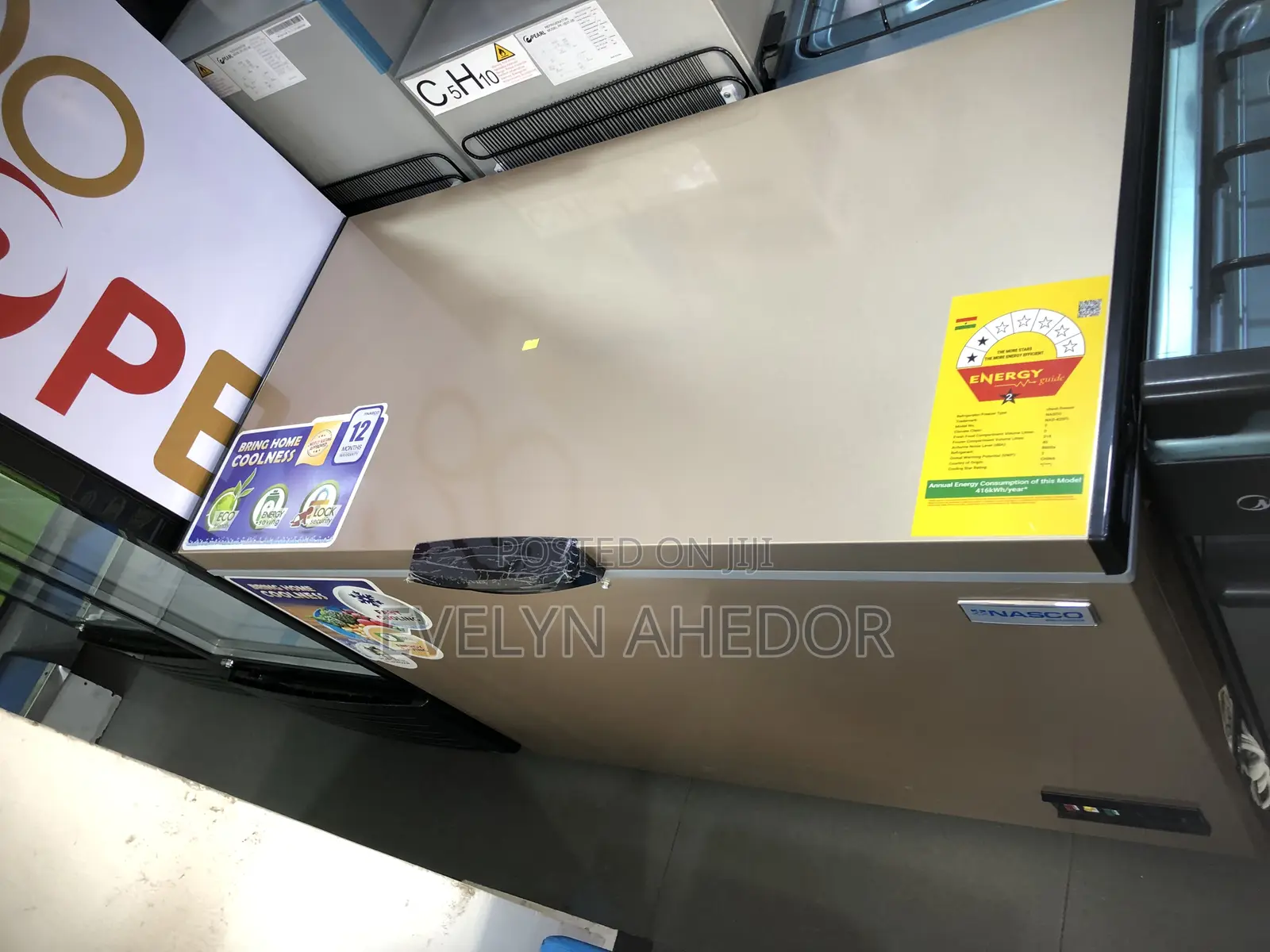 Moderate Nasco Chest Freezer 318l Available as Seen Brand Ne