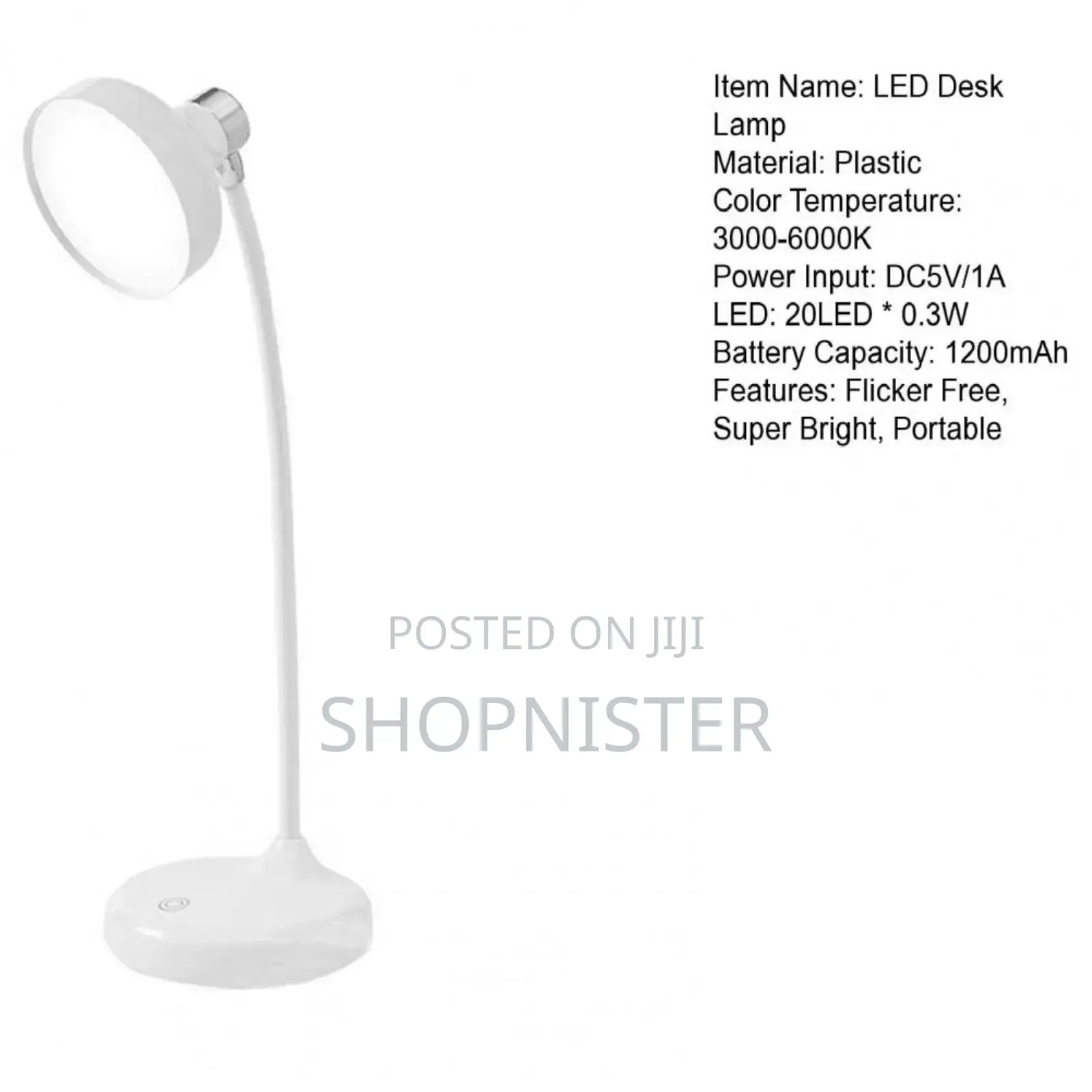 Rechargeable Led Desk Lamp With Adjustable Color