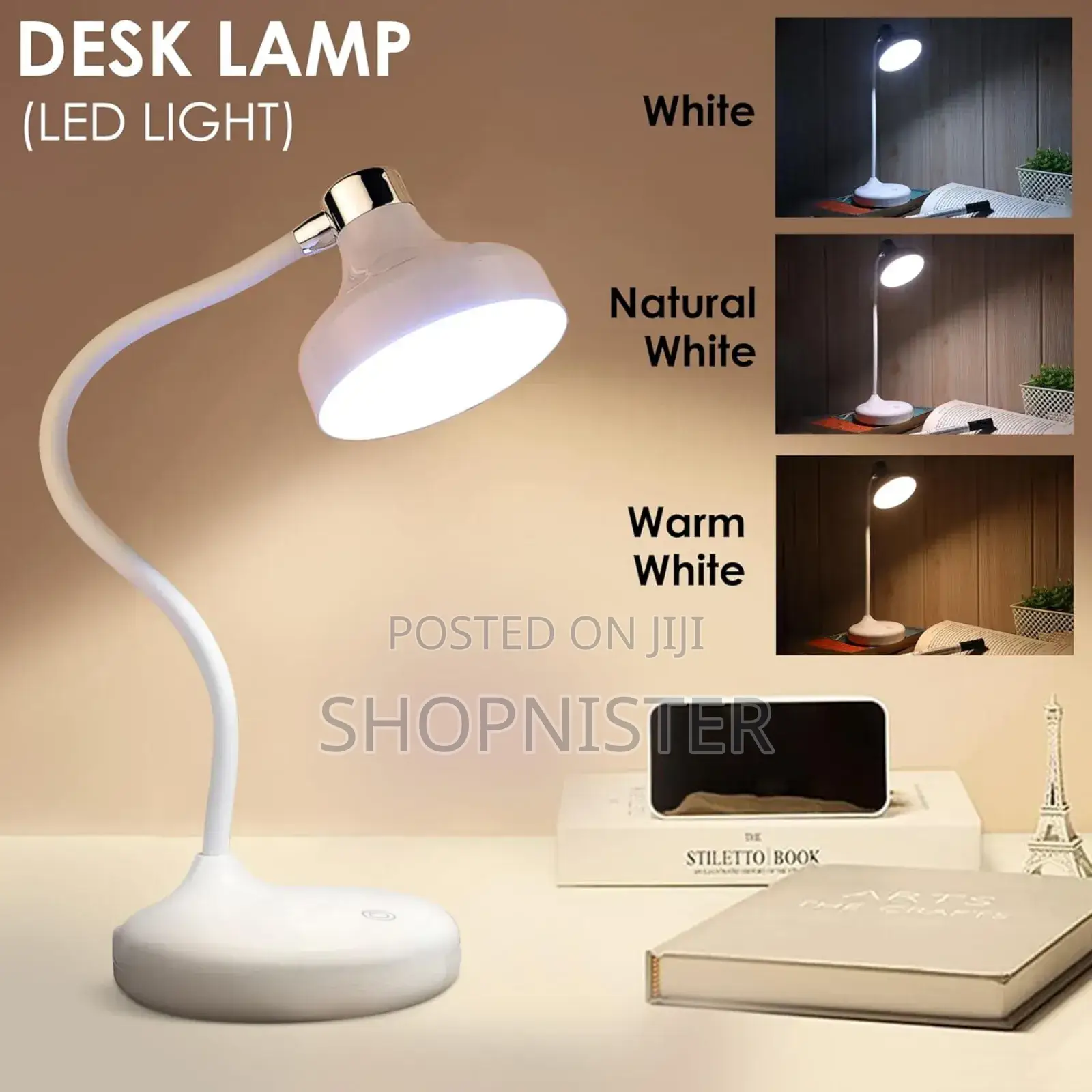 Rechargeable Led Desk Lamp With Adjustable Color
