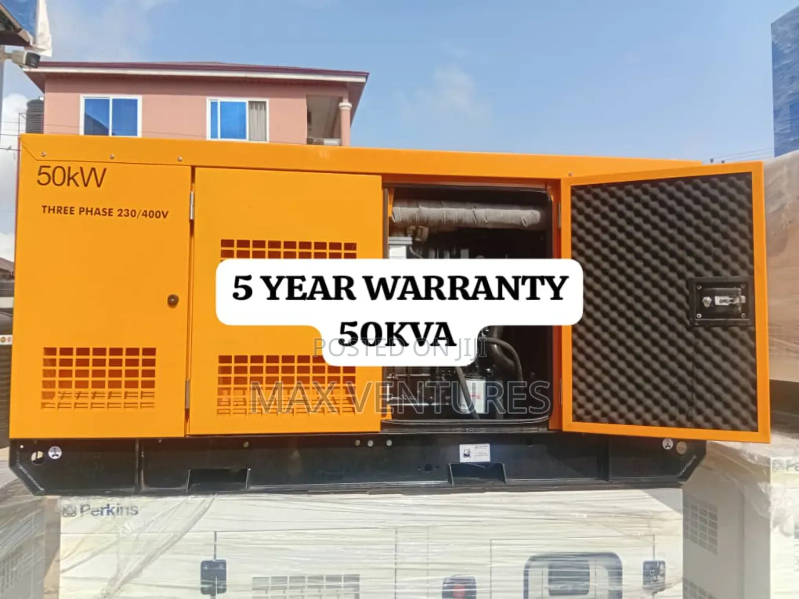 Hydro-Cooled 50kva Diesel Generator Perkins 50kva Easy Start