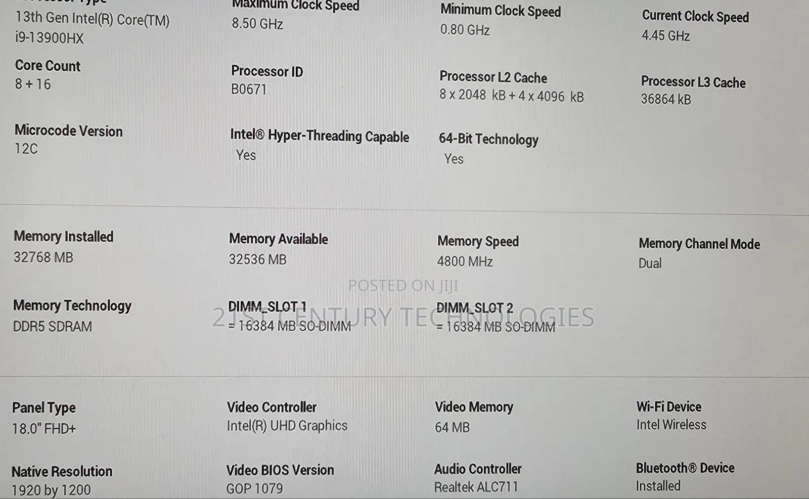 Laptop Dell Alienware M18X 32GB Intel Core I9 SSD 1T