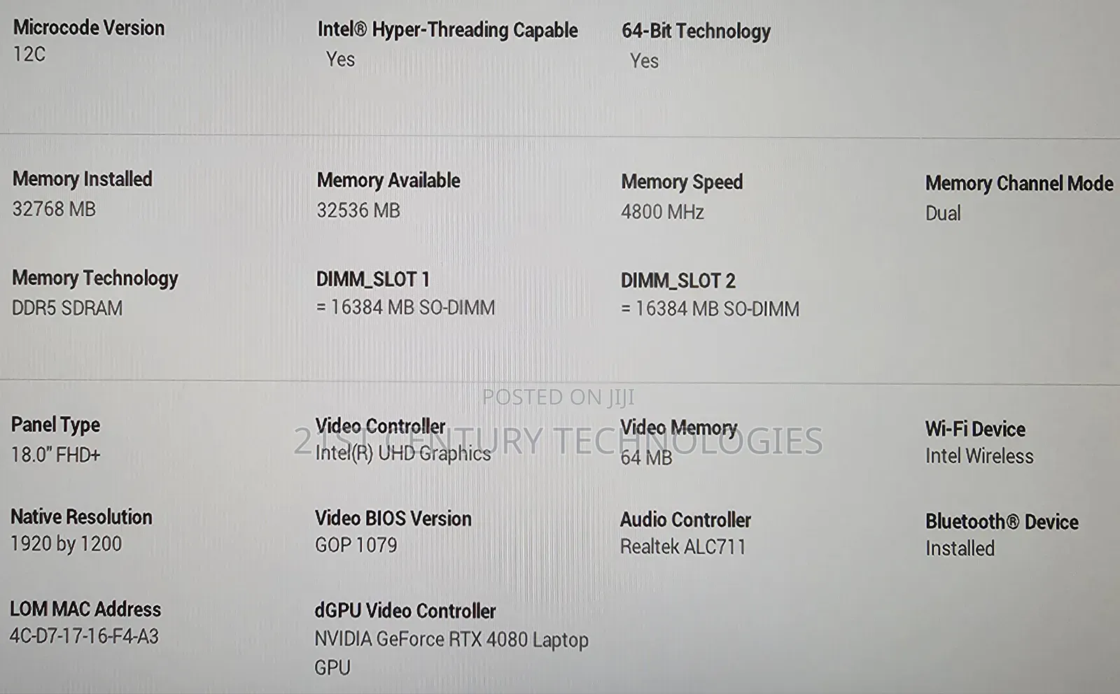 Laptop Dell Alienware M18X 32GB Intel Core I9 SSD 1T
