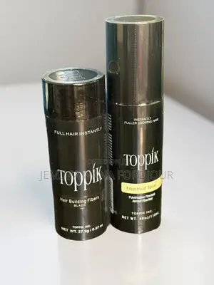 Toppik Hair Fiber Black 27.5g + Fiberhold Spray