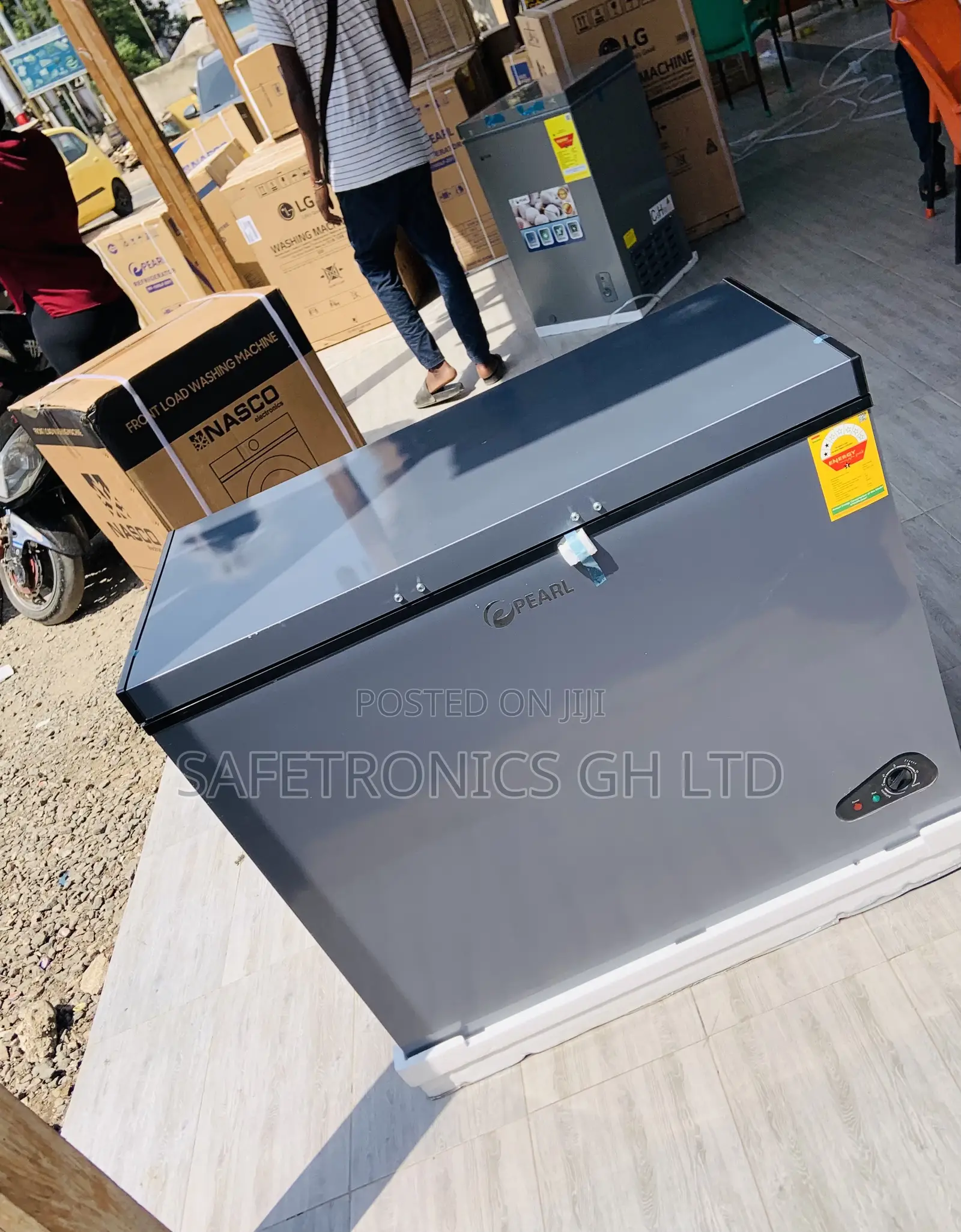 Cool Breeze 250 Liters Singledoor Pearl Dark Grey Freezer