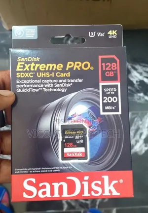 Sandisk Extreme Pro Memory Card 128gb
