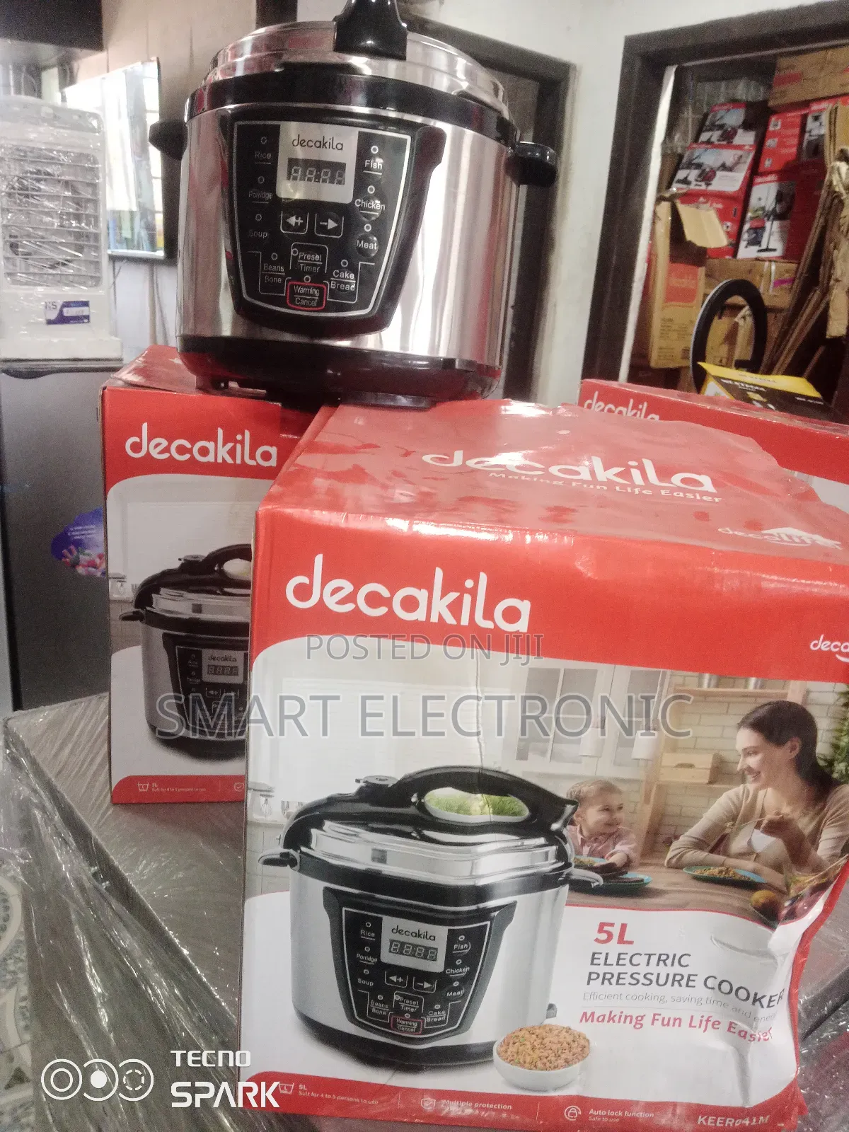 Safe to Use Decakila Electric Pressure Cooker Auto Lock