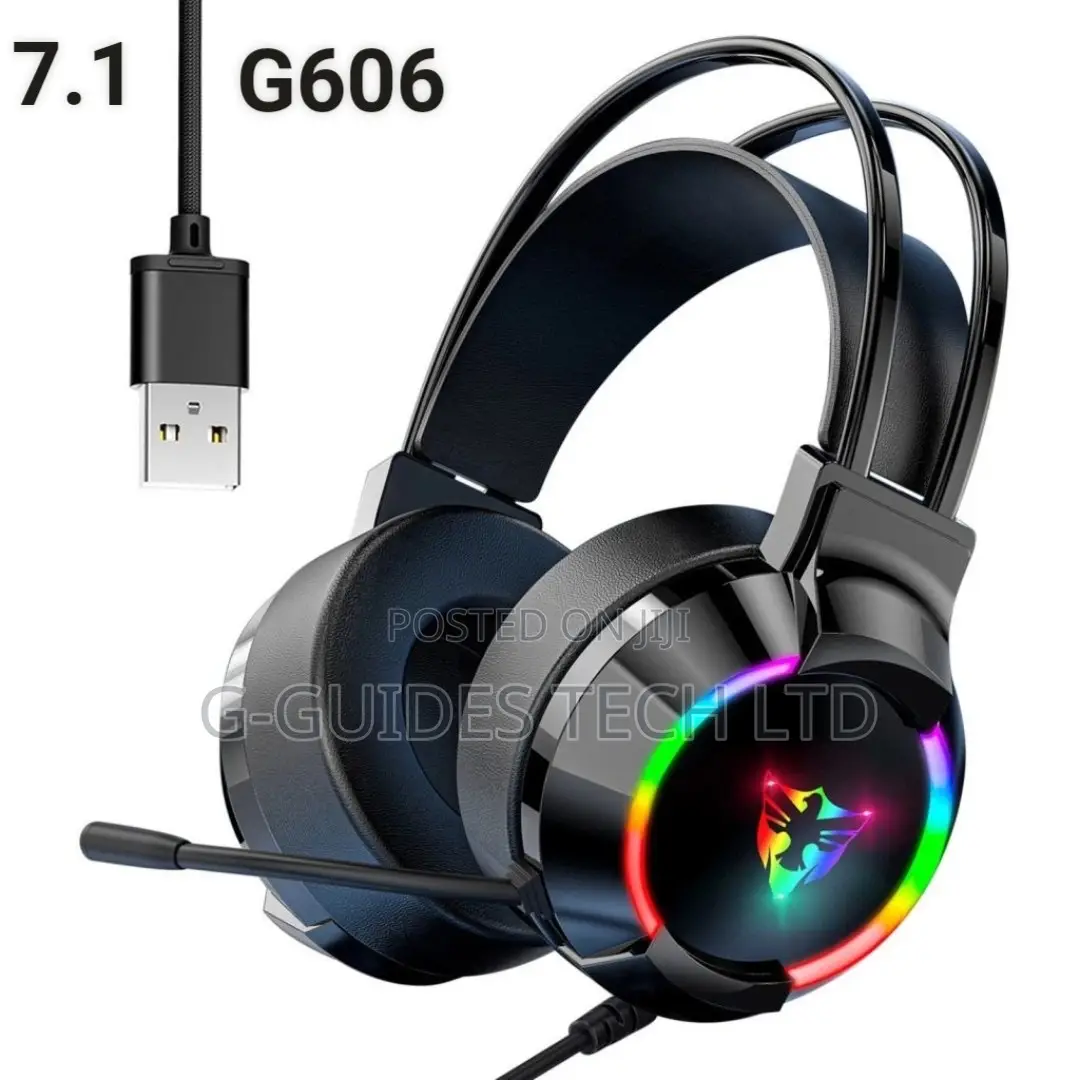 G606 RGB Gaming Headset, Usb 7.1 E-Sport Gaming Headset
