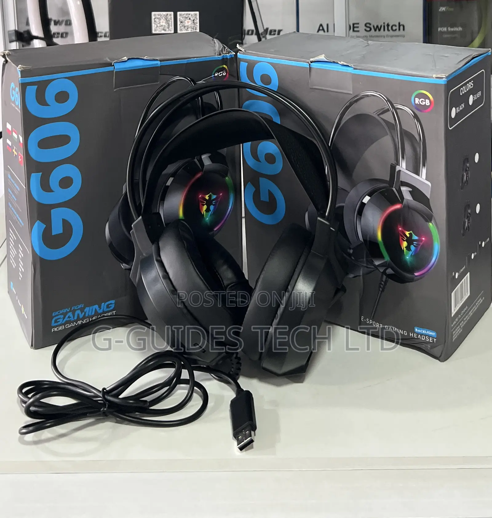 G606 RGB Gaming Headset, Usb 7.1 E-Sport Gaming Headset