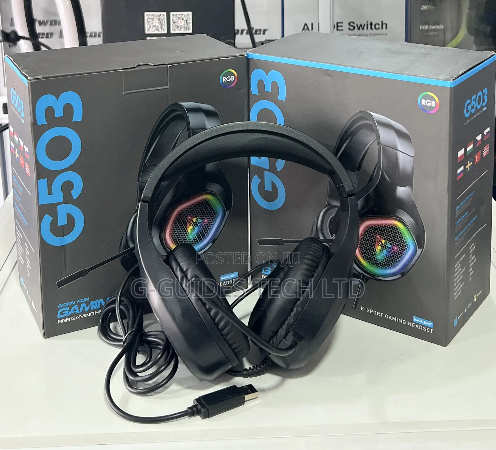 G503 RGB Gaming Headset, 7.1 Usb E-Sport Gaming Headset
