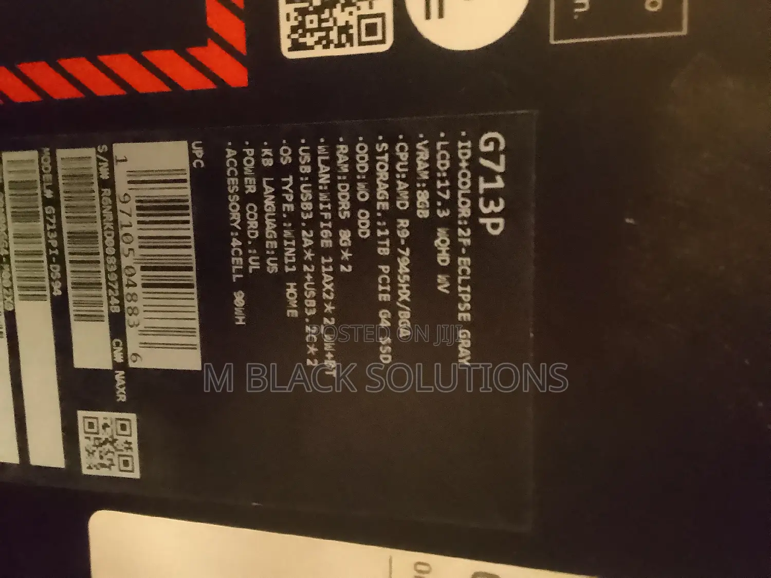 New Laptop Asus ROG Strix G17 16GB AMD Ryzen 9 SSD 1T