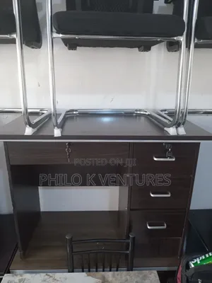 Silver Handle Office Table