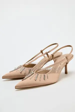 Zara Rhinestone Heeled Slingback