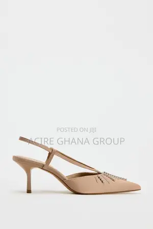 Zara Rhinestone Heeled Slingback