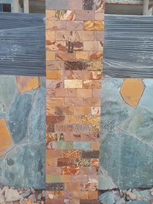 Blue Brown Local Stone Wall Cladding | Stone Laying