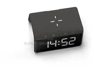 Digital Alarm Clock With Wireless Charger