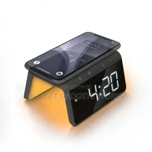 Digital Alarm Clock With Wireless Charger