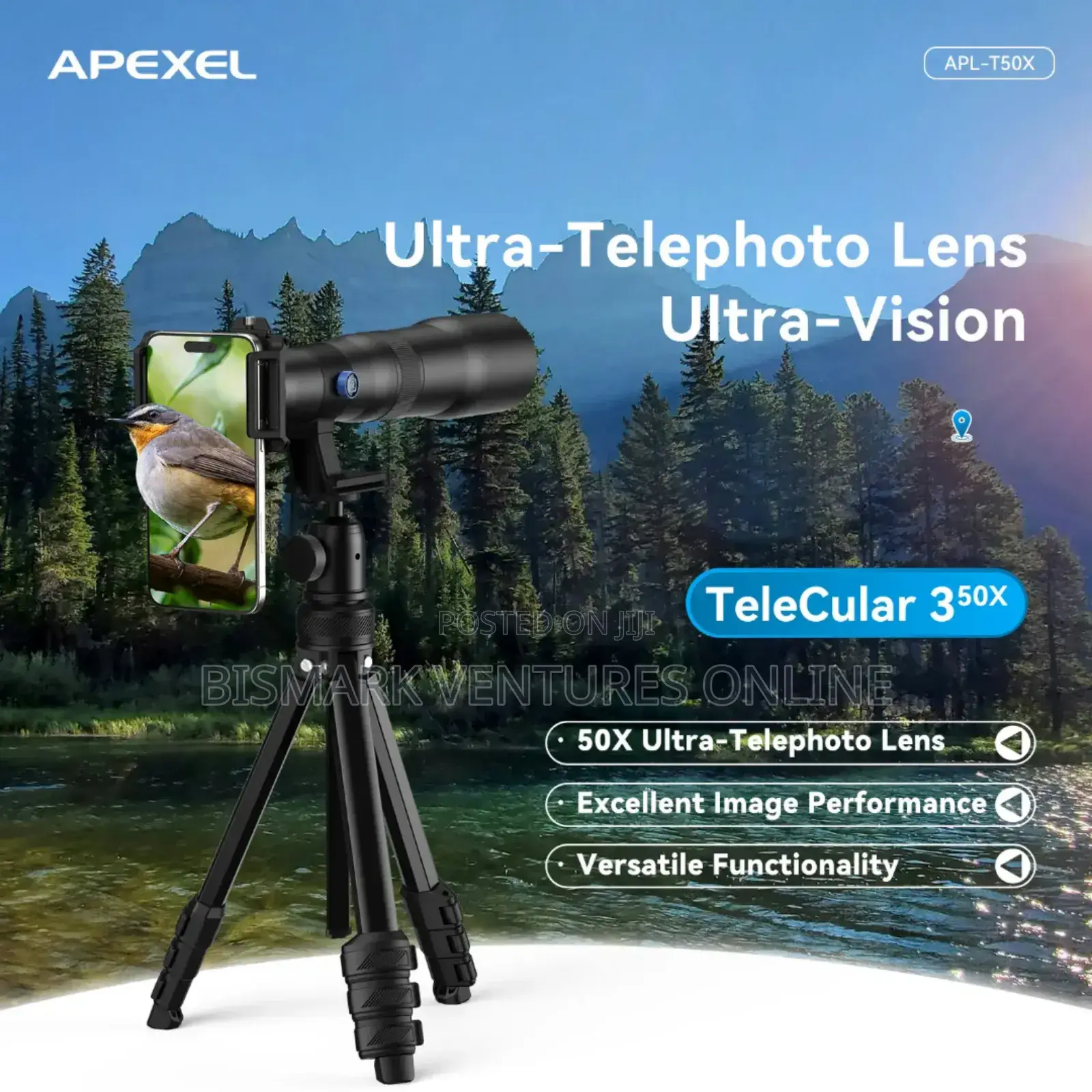 50x Zoom Telephoto Lens For Smartphones