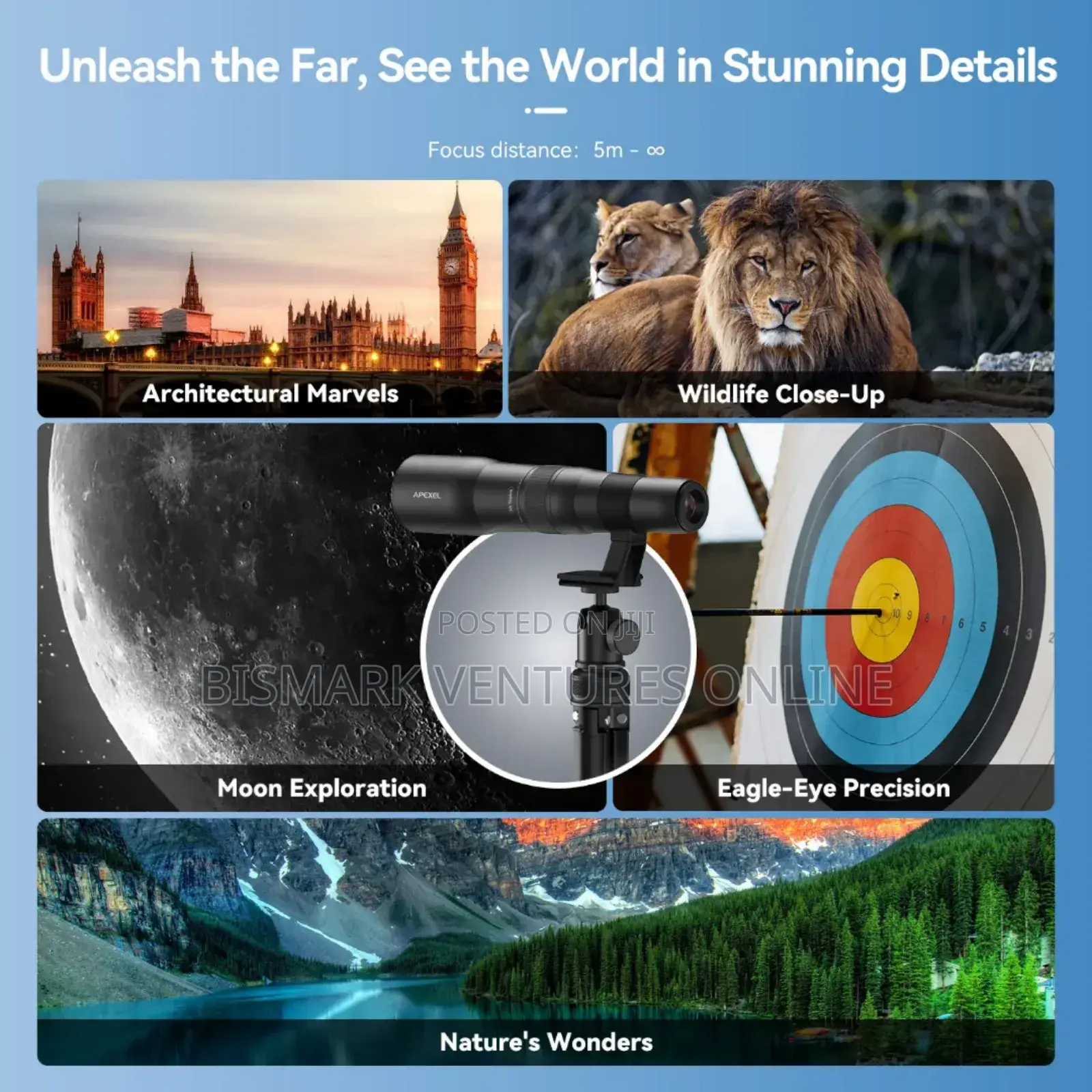 50x Zoom Telephoto Lens For Smartphones