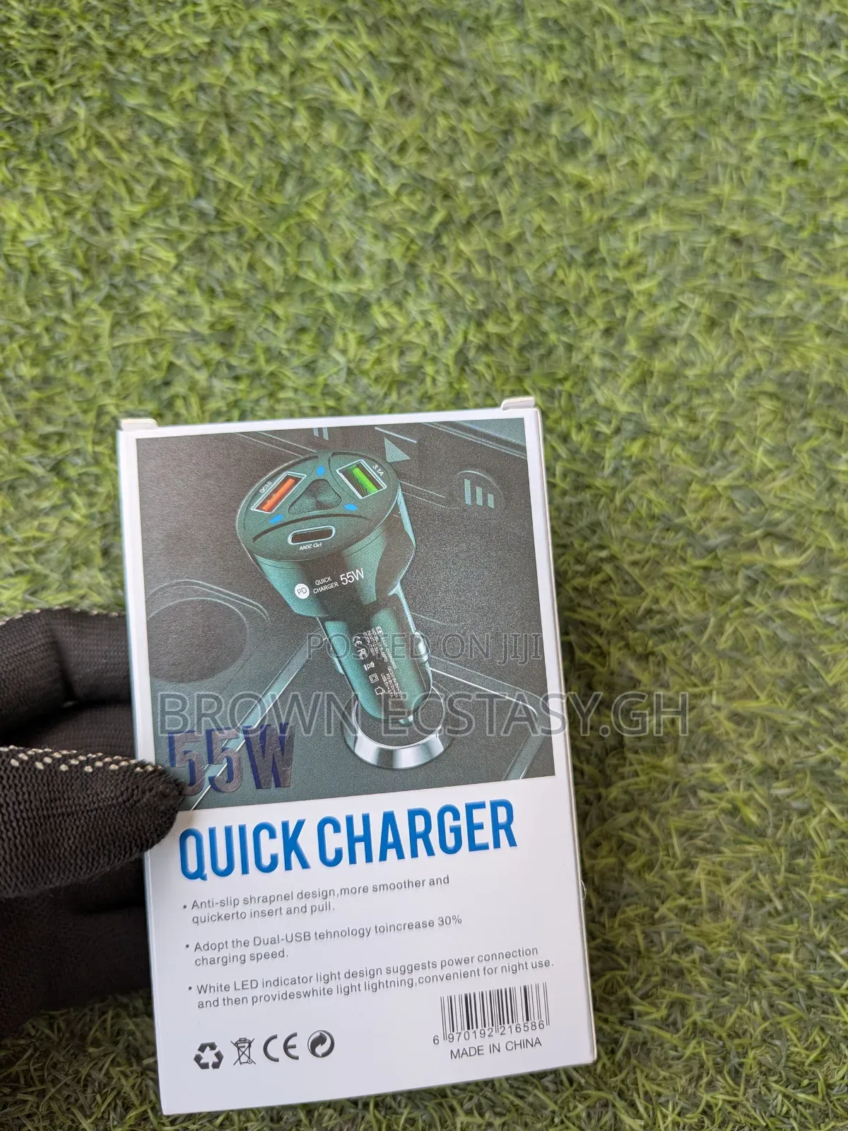 55watts Fast Charging Car Charger (Usb and Type C)
