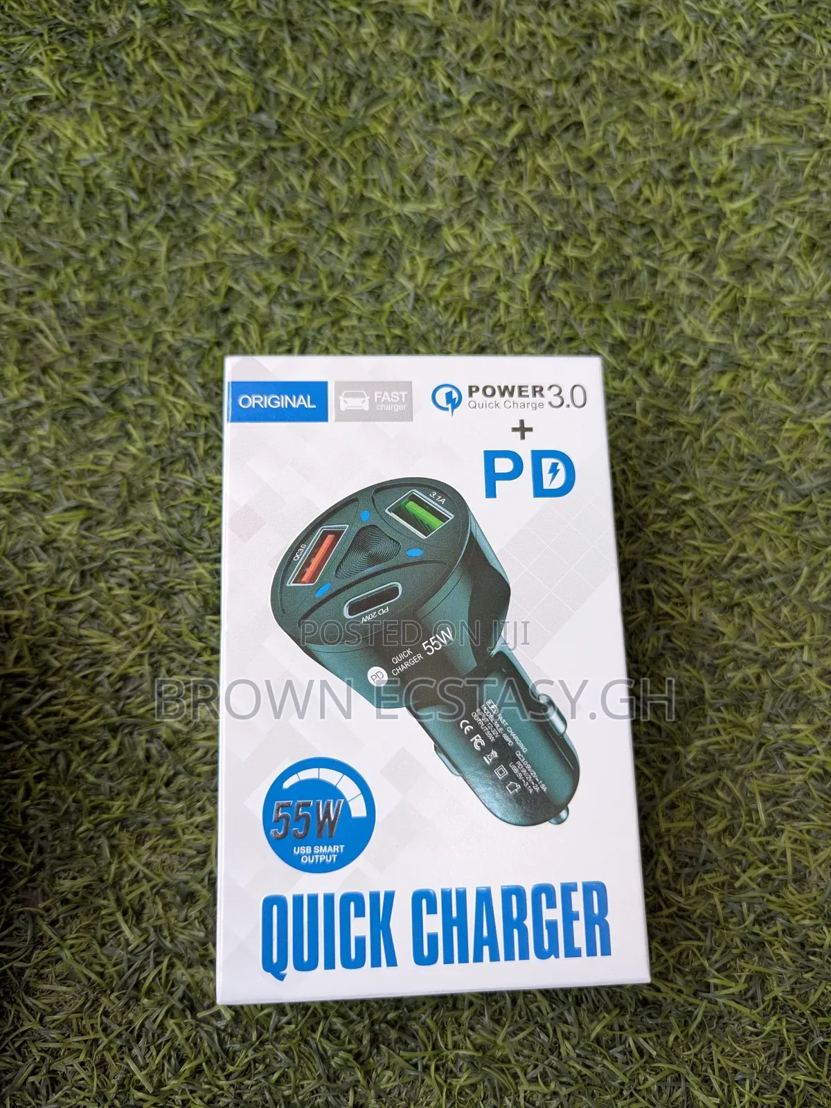 55watts Fast Charging Car Charger (Usb and Type C)