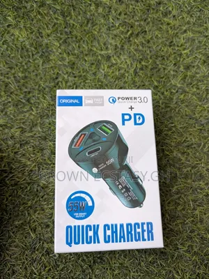 55watts Fast Charging Car Charger (Usb and Type C)