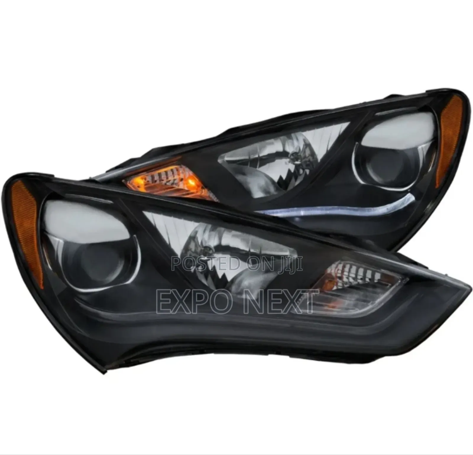 Hyundai Genesis Projector Black Headlights Led 2016-2018