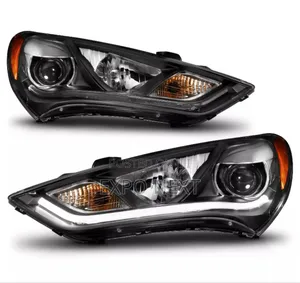 Hyundai Genesis Projector Black Headlights Led 2016-2018