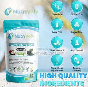 Activated Charcoal 600mg - Flatulence Gas Bloating Detox