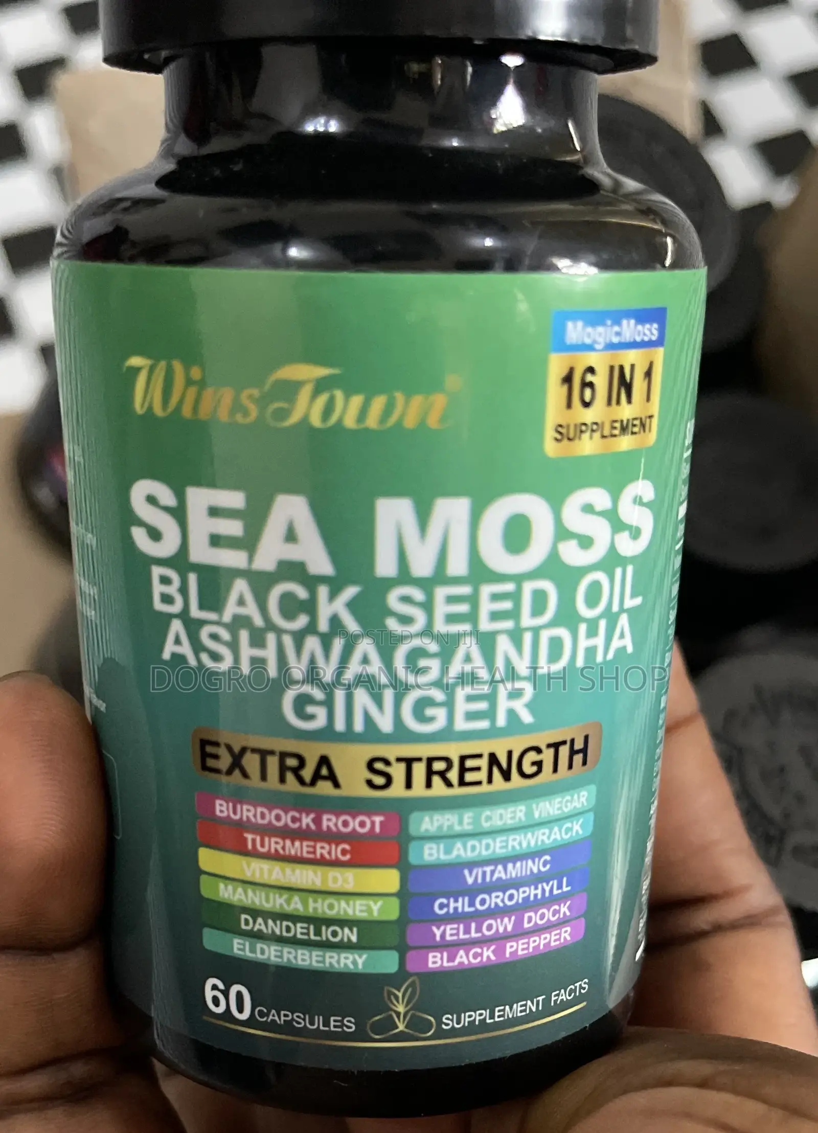 Wins Town Seamoss Blackseed Oil Ashwagandha Ginger