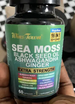 Wins Town Seamoss Blackseed Oil Ashwagandha Ginger