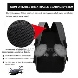 Password Lock Sunpower Anti Theft Laptop Backpack - Black