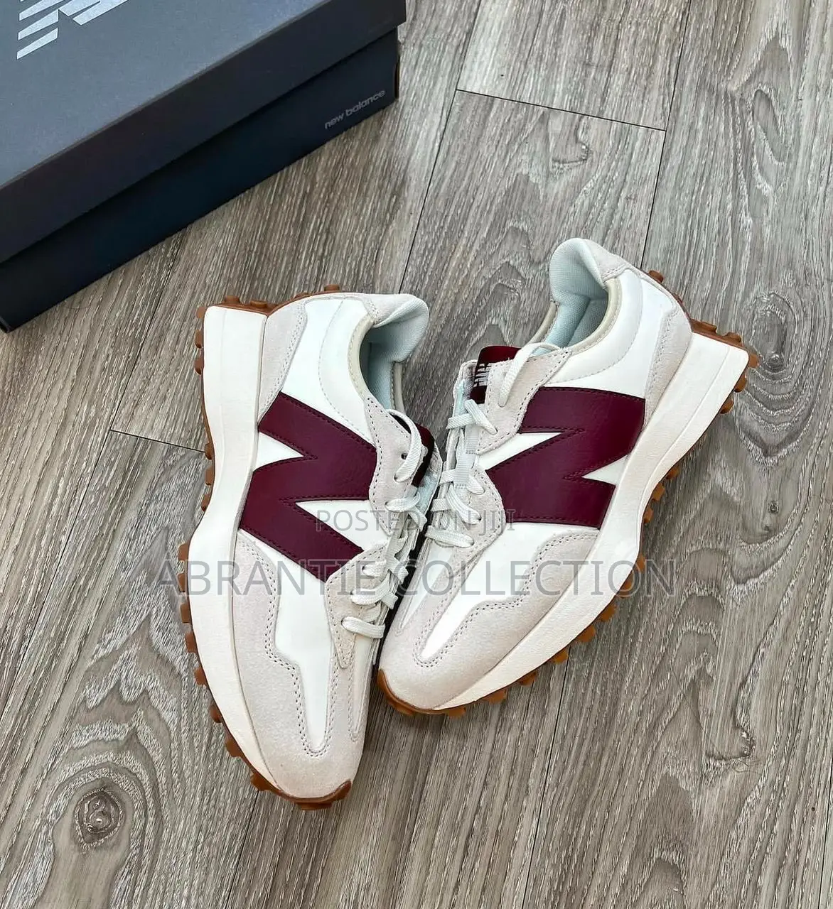 Authentic New Balance 327 Cream/Red