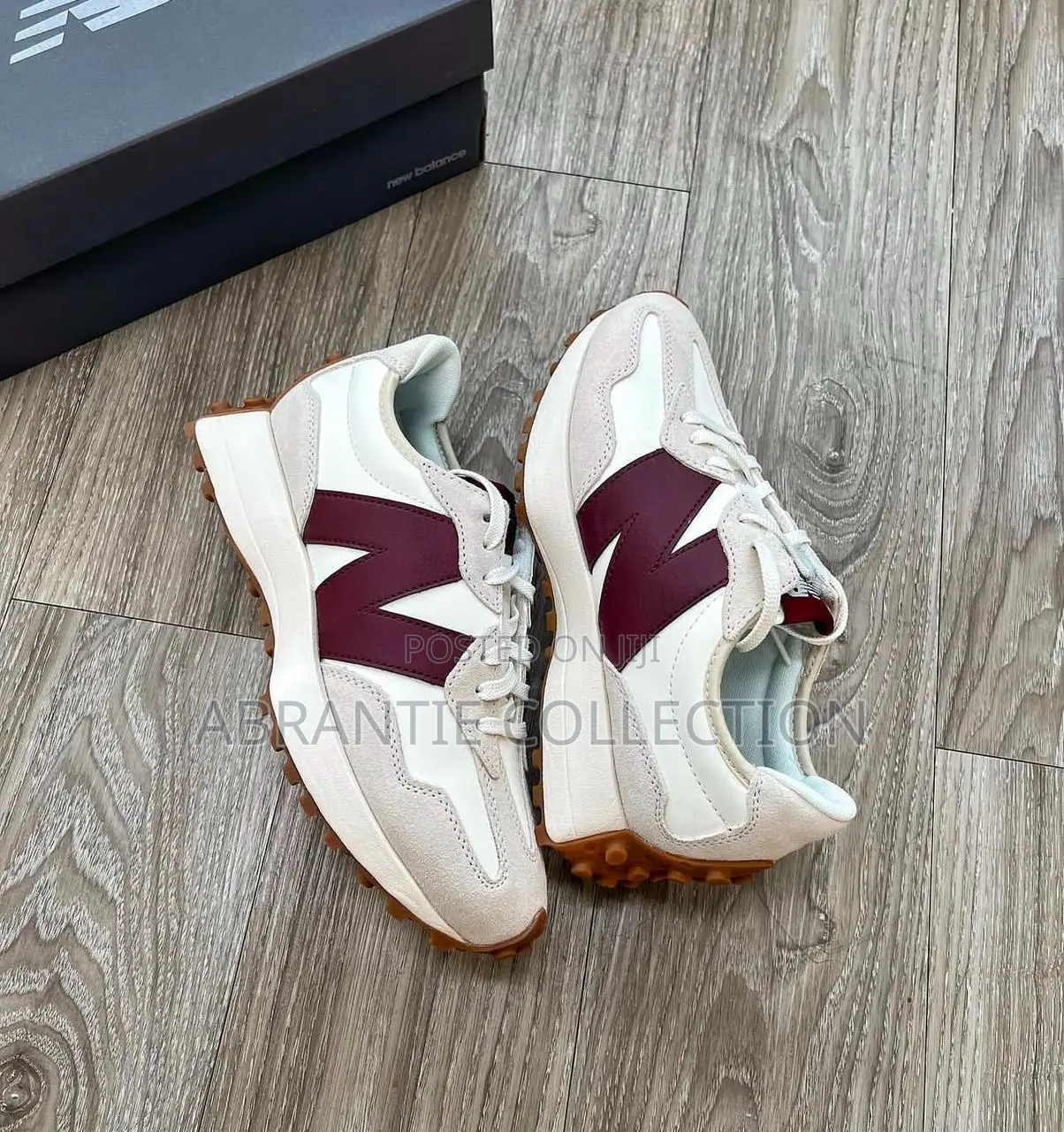 Authentic New Balance 327 Cream/Red