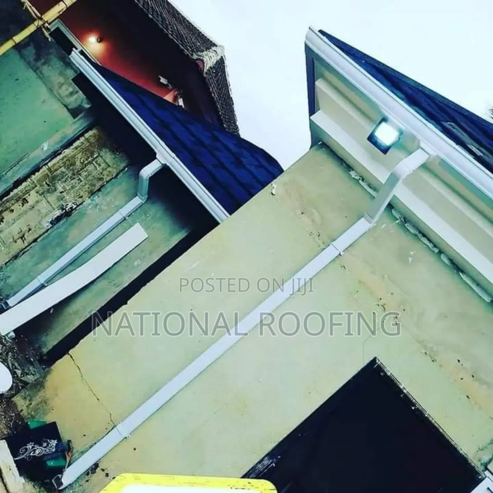 Rain Gutter and Downspout.