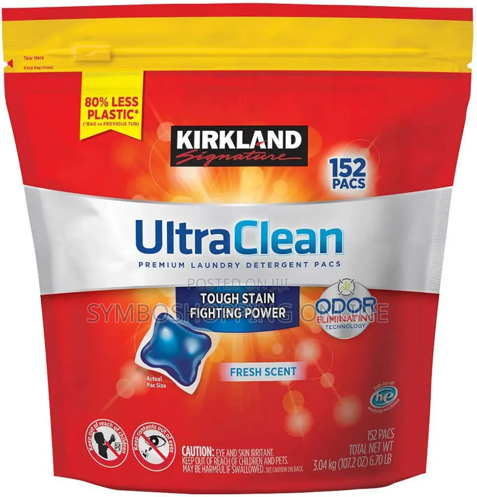 Kirkland Signature Ultra Clean Laundry Detergent Pacs - 152