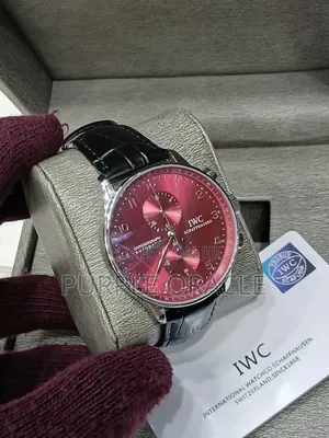 Iwc Genuine Leather Timepiece for Gentlemen