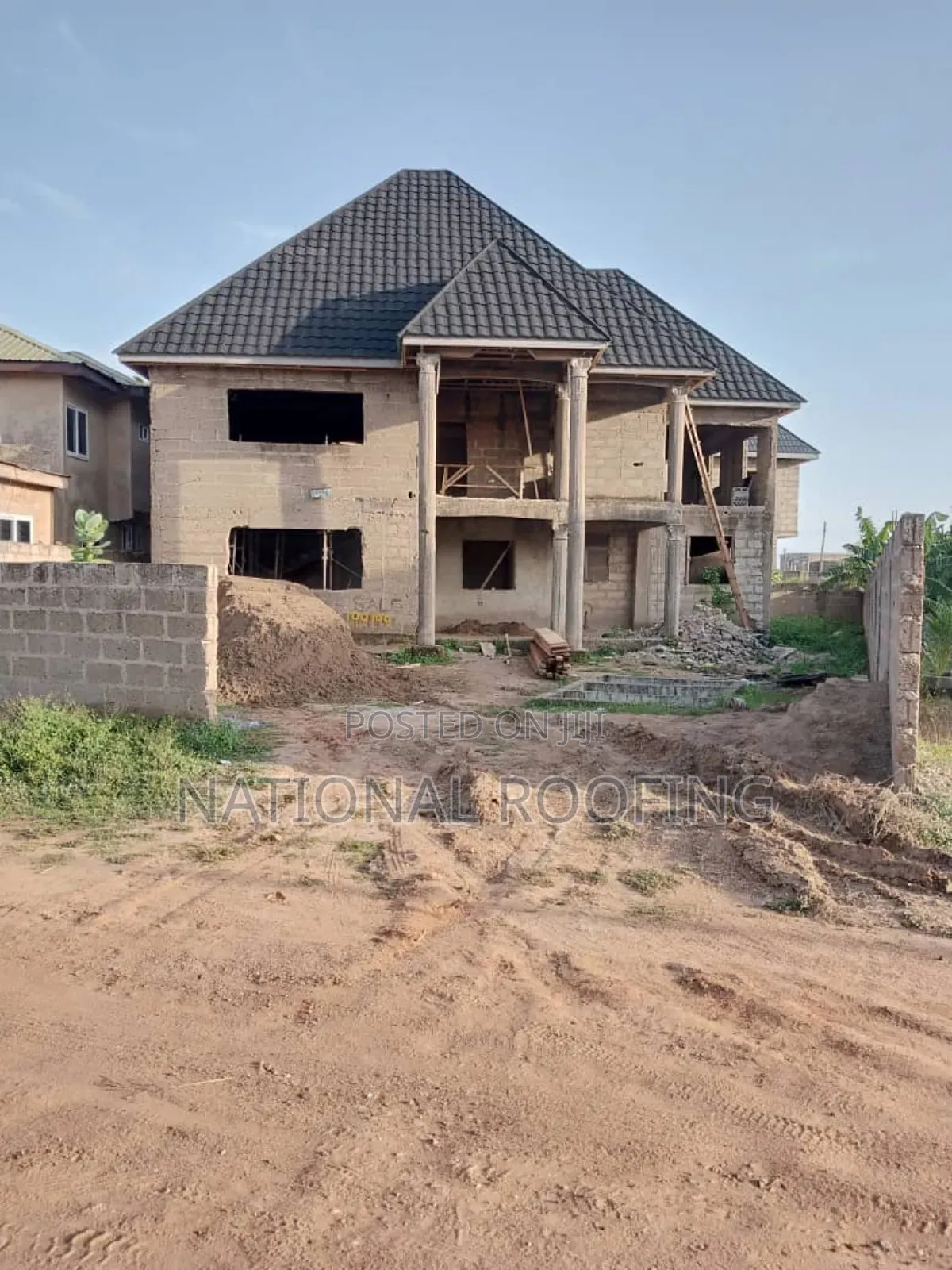 Roofed at East Legon Hills.