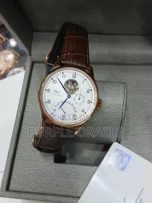Iwc Authentic Leather Watch for Gents