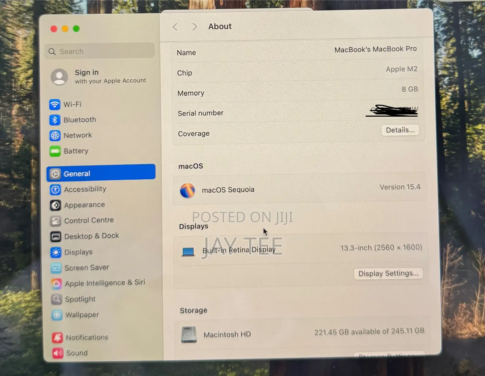 Laptop Apple MacBook Pro 2022 M2 8GB Apple M2 SSD 256GB