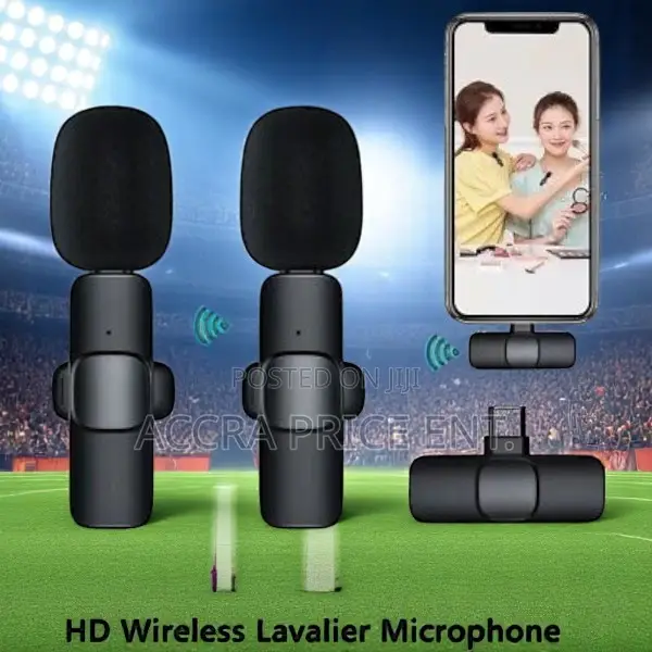 Double Wireless Microphone for Interview Livestream Etc