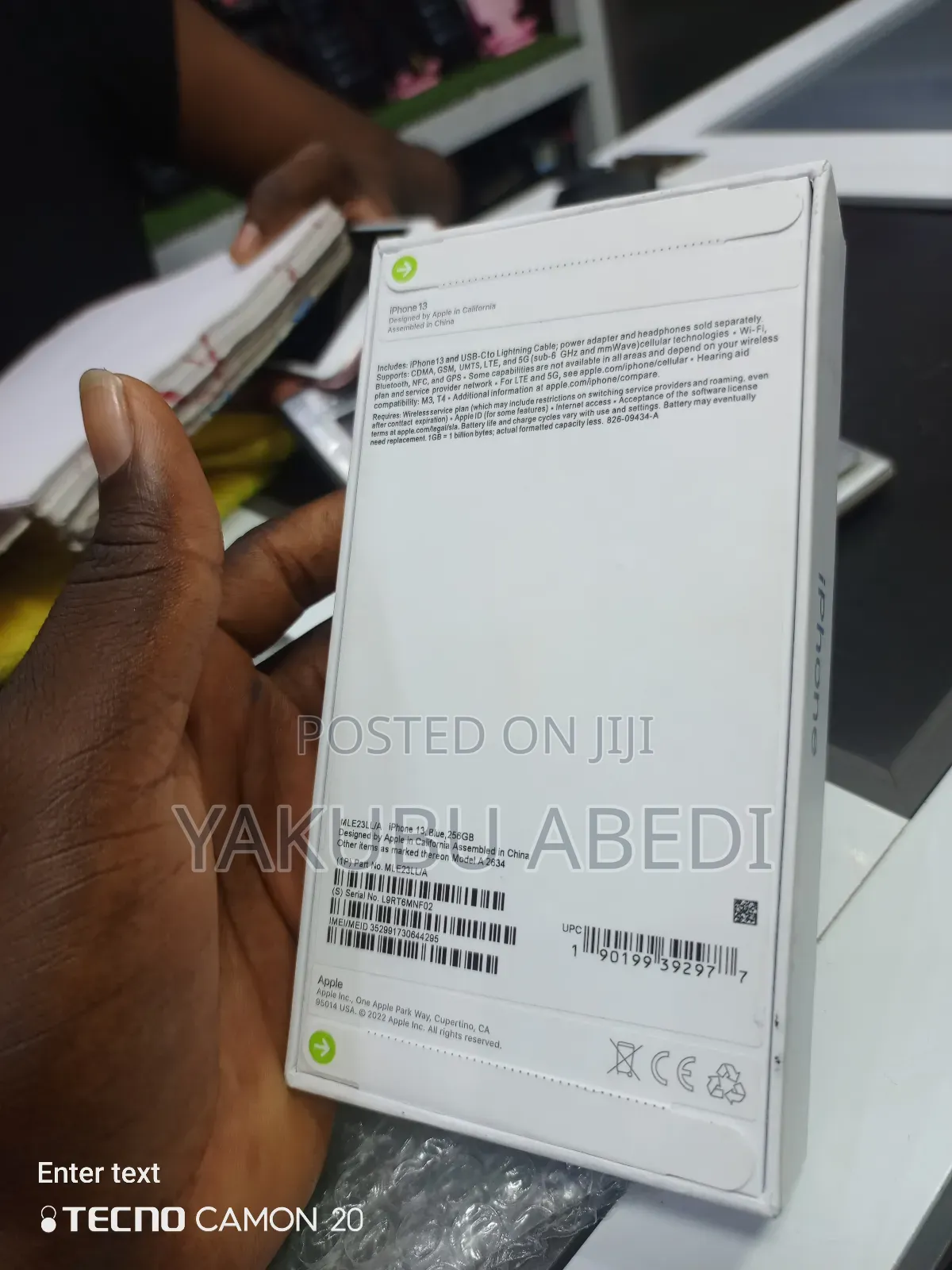 New Apple iPhone 13 256 GB Blue