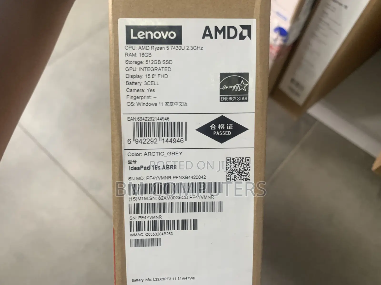 New Laptop Lenovo IdeaPad 5 Slim 13th Gen I7 16GB AMD Ryzen 5 SSD 512GB