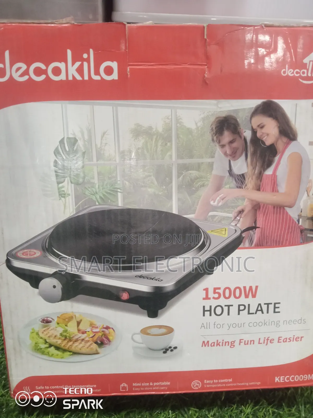 Decakila 1500w Hot Plate Single Plate Efficient Cooking