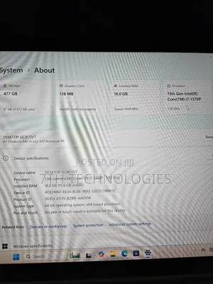 Laptop HP EliteBook 845 G10 16GB Intel Core I7 SSD 512GB